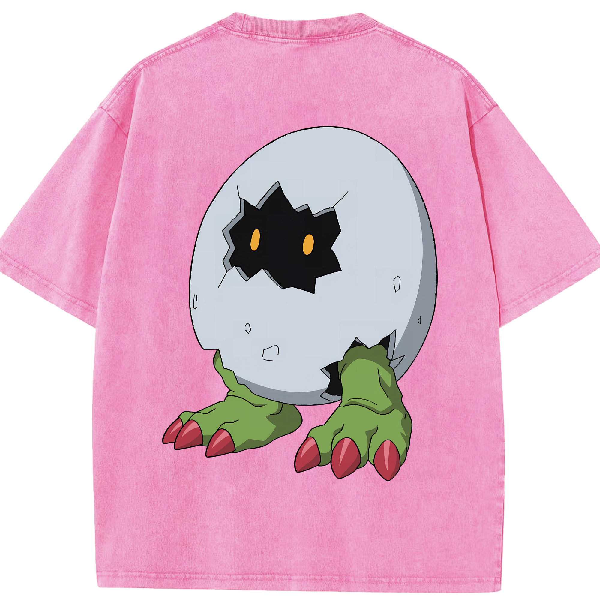 （画像用） Digimon デジタルモンスター/デジモン 綿100% ヴィンテージ風 半袖Tシャツ（背面プリント）